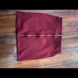 Maroon Miniskirt